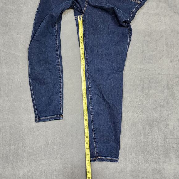 Torrid Jegging Jeans Super Soft Skinny High Rise Dark Wash Stretch Size 16 Short - Picture 8 of 8